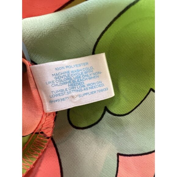 Nanette Lepore Swim Water Cover Up Size XL Retro Hippie Colorful Beach Sheer - Picture 8 of 10